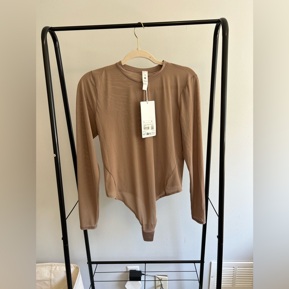 Lululemon Nulul Mesh Long-Sleeve Bodysuit